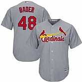 Cardinals Harrison Bader Gray Cool Base Jersey Dzhi,baseball caps,new era cap wholesale,wholesale hats